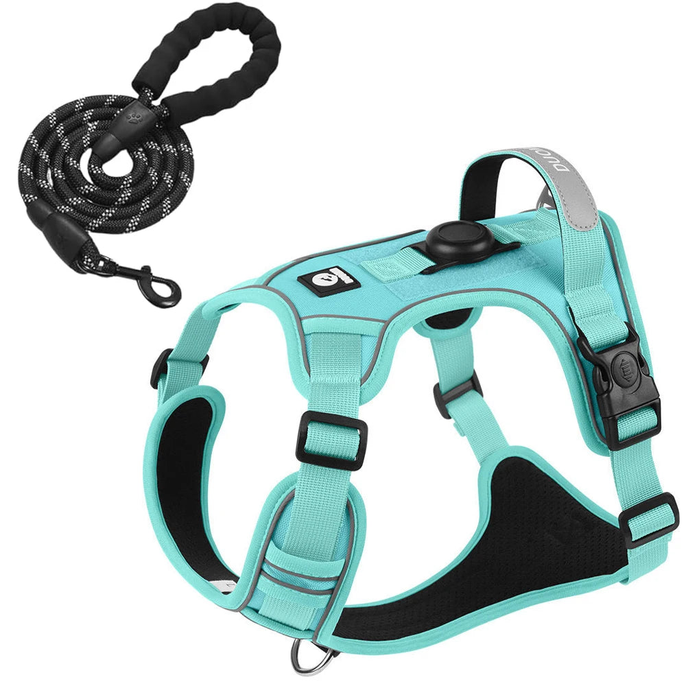 PawVault Pro Dog Harness with AirTag Holder — No Pull, Reflective & Escape Proof